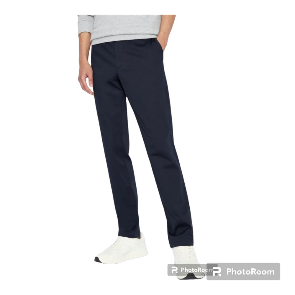 Armani Exchange Men's Dark Blue Trousers Size Large 32L × 34W Stretchy material